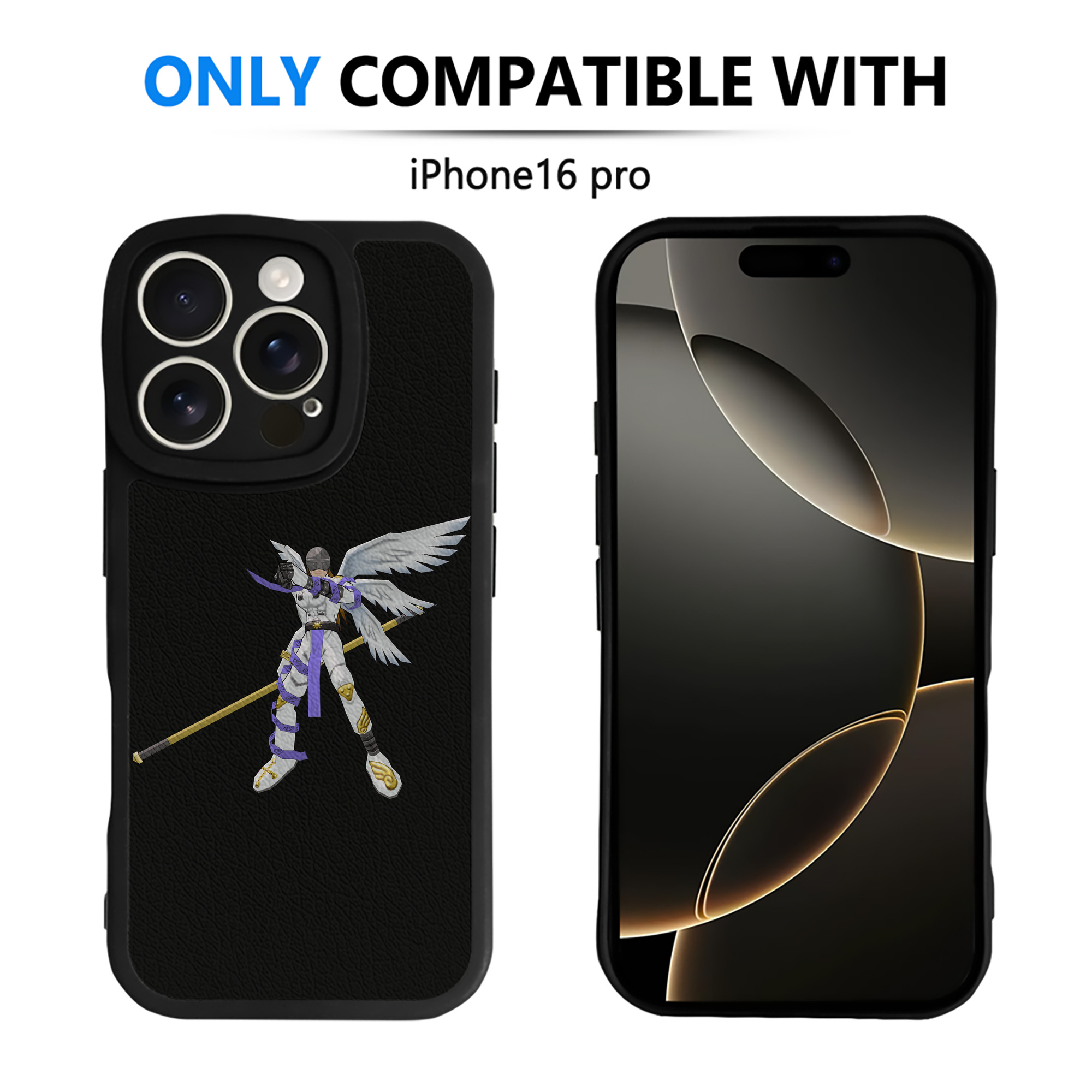 （画像用） Digimon デジタルモンスター/デジモン 【iPhone 16シリーズ対応】シリコンスマホケース（レザー調） 材質：シリコン